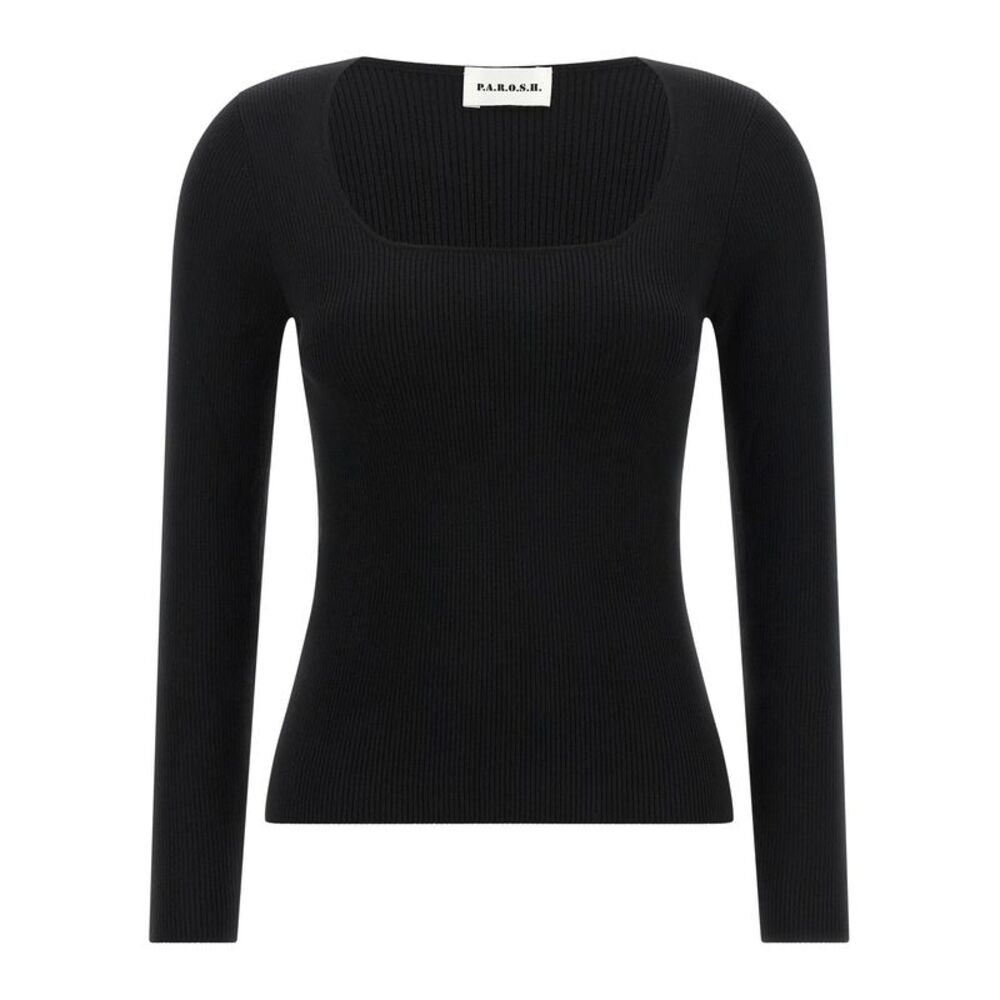 P.A.R.O.S.H. Black Wool Women's Cardigan